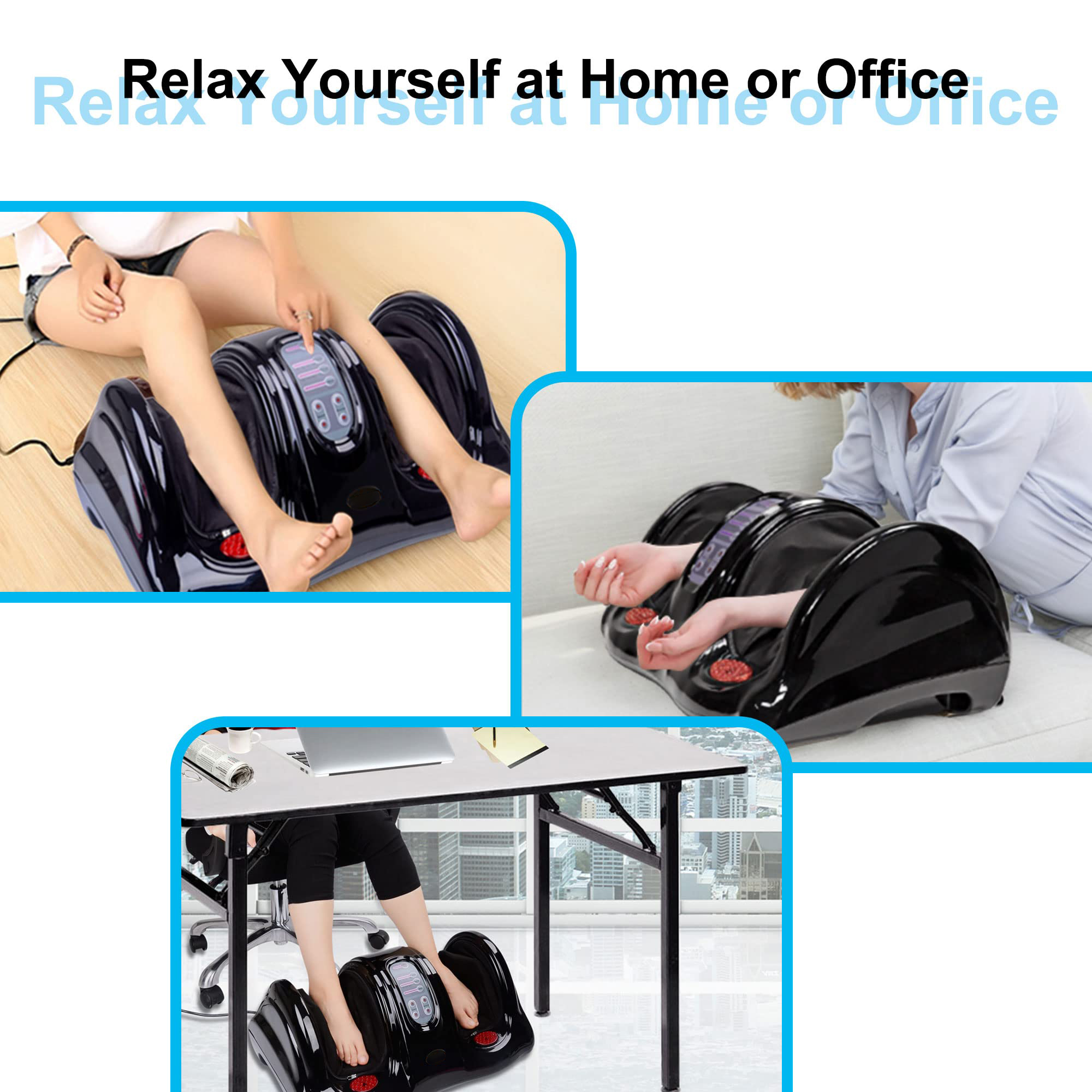 Electric And Heating Foot and Leg Massager with Remote Control - CMF2 Thumbnail 3